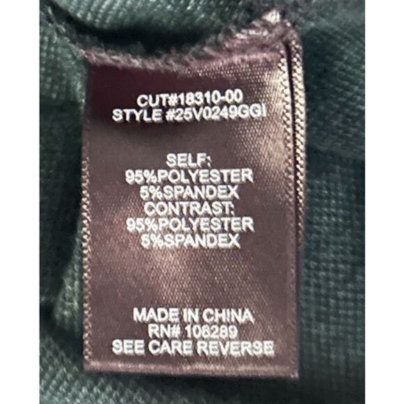 NWT Trixxi Fit & Flare Animal Print Green & Black Belted Stretch Mini Dress XL - Picture 7 of 7